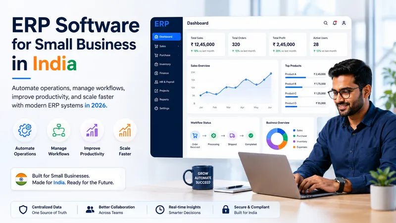 How ERP Software Helps Small Businesses Automate Operations & Improve Workflow Efficiency