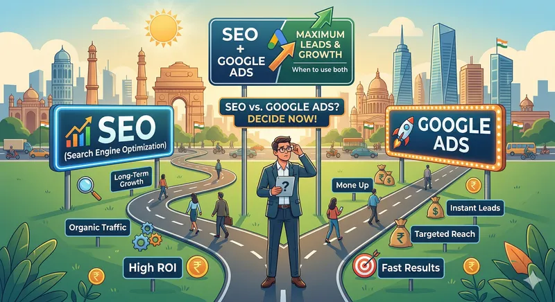 SEO vs Google Ads Strategy for Business Growth in India