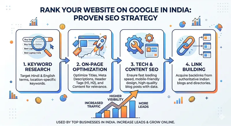 How to Rank on Google in India (2026): Step-by-Step SEO Strategy That Actually Works