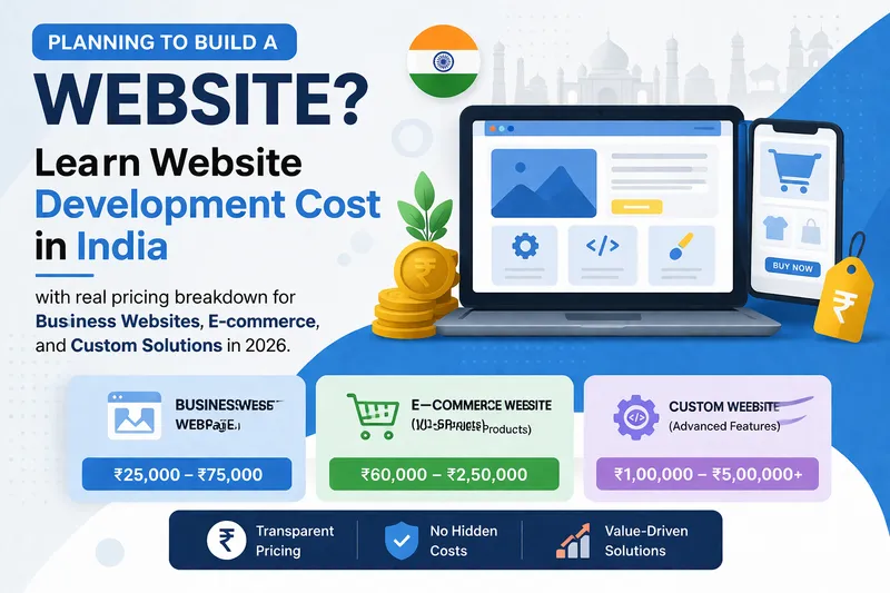 Website Development Pricing & Business Website Strategy in India (2026)