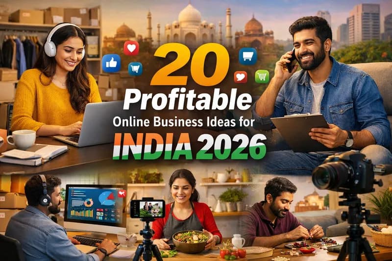 Online Business Ideas in India (2026): 20 Profitable Ideas to Start & Grow Fast