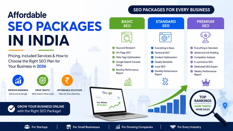 Affordable SEO Packages in India (2026): Pricing, Services & How to Choose the Right Plan