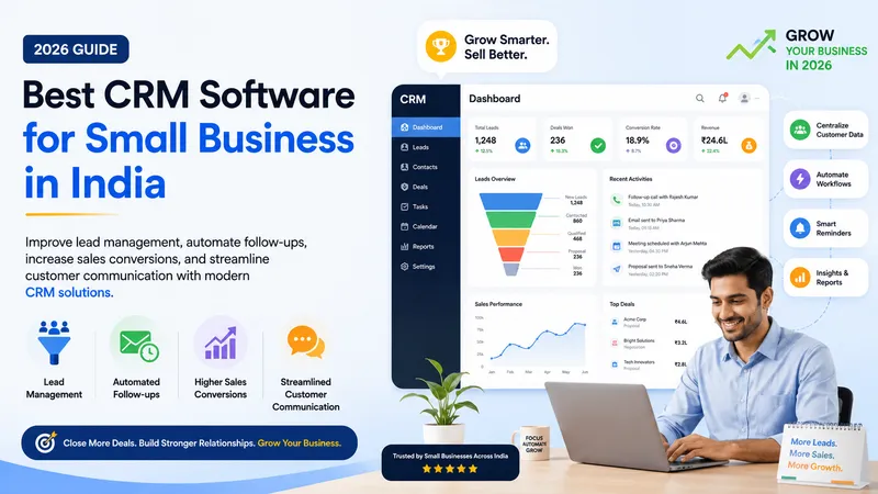CRM Software for Small Business in India (2026): How Businesses Manage Leads & Increase Sales Faster