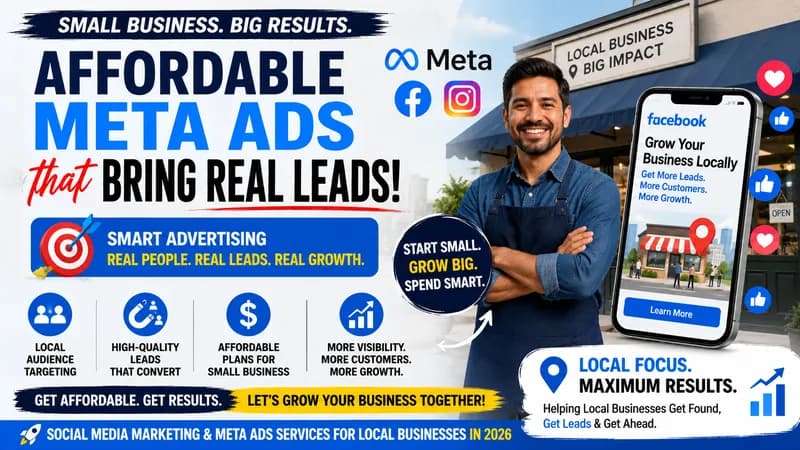 Affordable Social Media & Meta Ads Services for Local Businesses (2026): How Small Businesses Generate More Leads Without Overspending